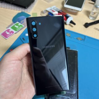Задня кришка Samsung Note 10 N970 Black чорна оригінал