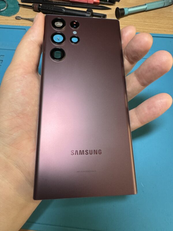Samsung S22 Ultra задня кришка Burgundy s22 ultra Оригінал S908 - Зображення 3