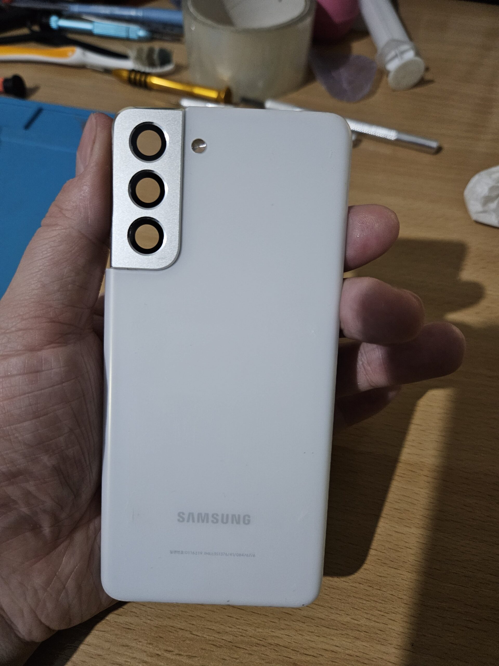 Задня кришка Samsung S21 G991 White біла оригінал
